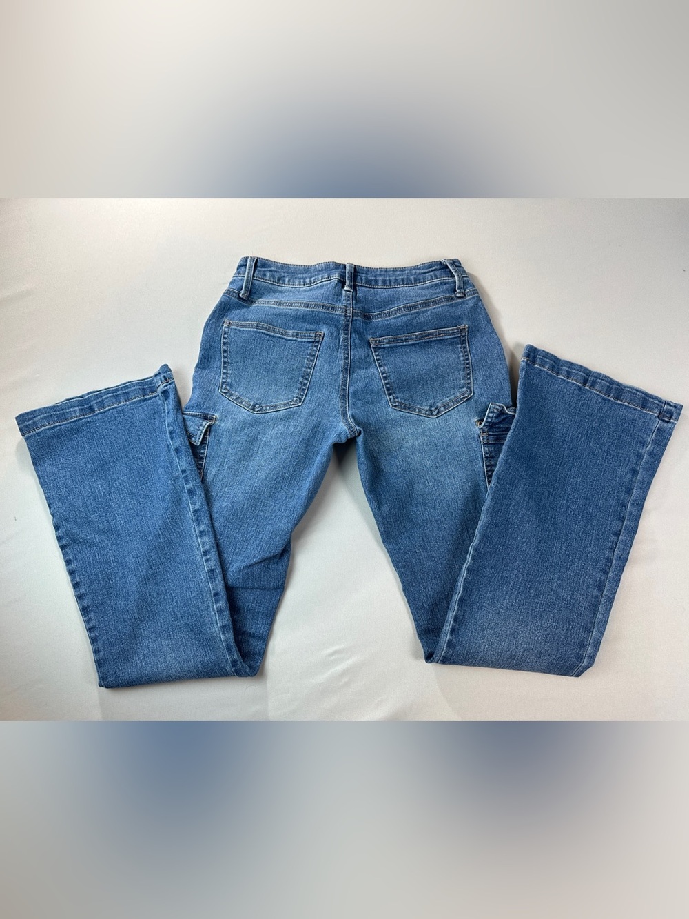 No Boundaries Skinny Jeans Size 3 Women's Medium Blue Side Pocket Flare
